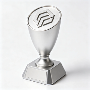 Sculpture personnalisée ODM en acier inoxydable, trophée avec gravure personnalisée, récompense d'entreprise, événements professionnels - Product Image 2