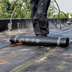 Membrane d'étanchéité bitumineuse modifiée SBS, granulée minérale grise, 4 mm, renforcée en polyester, rouleau de bitume pour toiture - Product Image 2