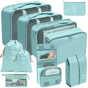 Free Sample <b>Folding</b> 10pcs Set Washing Cosmetic <b>Bag</b> Clothes Shoes Digital Storage <b>Bag</b> Beam Mouth Luggage Travel <b>Bag</b> - Product Image 4
