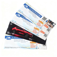 Carte d'impression personnalisée avec données variables, numéro de série, code QR, code-barres, bon de réduction, billet de voyage, billet de concert, billet d'événement