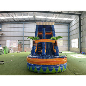 Château gonflable aquatique Palm Tree avec toboggans pour enfants - Product Image 2