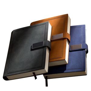 Libreta de Negocios Personalizada con Logotipo, A5, de Cuero PU, con Cierre Magnético, Placa Metálica, Diario de Reuniones, con Marcapáginas de Cinta, Regalo Corporativo - Product Image 1