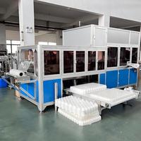 Machine d'emballage de bouteilles en plastique entièrement automatique à grande vitesse contrôlée par PLC, pour emballage film/aluminium, bois, pour bouteilles de boissons