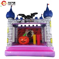 Structure gonflable effrayante 4x4m avec impression sur le thème des fêtes, idéale pour le carnaval