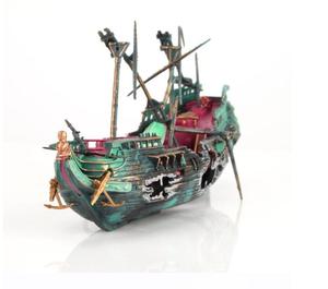 Barco de decoración de acuario grande, barco de plástico para acuario, barco de aire dividido, decoración de tanque de peces, hundimiento, herramienta de proveedores - Product Image 3