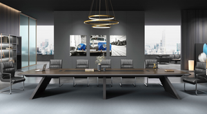 Table de conférence de luxe moderne et contemporaine en MFC pour bureau, salle de réunion et mobilier de bureau à domicile - Product Image 3
