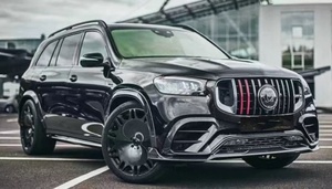 Kit de carrosserie large de becquet de diffuseur de lèvre avant en Fiber de carbone de Style <span class=keywords><strong>BRABUS</strong></span> pour pièces extérieures de mise à niveau Mercedes Benz GLS - Product Image 2