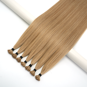 Extensiones de Cabello Remy Ruso <span class=keywords><strong>Virgen</strong></span> Natural de Doble Grosor con Punta Plana de Queratina, Liso e Invisible, Proveedor de Cabello Remy con Punta K - Product Image 3