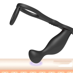 Nuovo Modello 2026: Plug Anale a Doppio Anello per Massaggio Prostatico, Giocattolo Erotico in Silicone, Anello Fallico, Dildo Anale - Product Image 6