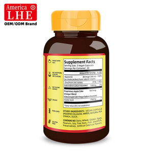 Fabricante de Suplementos Nutracéuticos Shecome, Vinagre de Sidra de Manzana con Vitamina D para la Salud Inmunológica, 90 Cápsulas de Vinagre de Sidra de Manzana - Product Image 6
