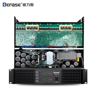 Berase 4*1300W 8 Ω 1U Amplificateur numérique Système de son stéréo Pro Audio Amplificateur de classe D 4*1300W Amplificateur de puissance 4 canaux