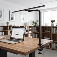 Lampe de bureau LED à pince réglable, grande luminosité, commande tactile, lampe de travail pour étudiants