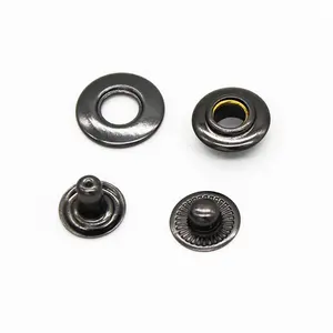 Factory Hollow Fastener Brass Fisheye Snap Button Fish Eye Buttons Eco Friendly Plating