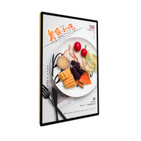Boîte à lumière led slim en verre semi-trempé, bureau, boissons, magasin, table de commande, restaurant