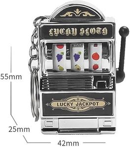 พวงกุญแจรูปเครื่อง<span class=keywords><strong>สล็อต</strong></span>มินิ ของที่ระลึกจากลาสเวกัส ของชำร่วยแปลกใหม่ พร้อมมือหมุนแบบใช้งานได้ ของชำร่วยคาสิโน จี้แจ็คพอตนำโชค ขายส่ง - Product Image 6