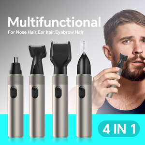 Kit DE ASEO Cuatro en Uno recargable para <span class=keywords><strong>patillas</strong></span> de <span class=keywords><strong>nariz</strong></span>, cejas, recorte de pelo de oreja para uso doméstico en garaje - Product Image 2