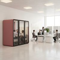 Cabine insonorisée moderne personnalisée, cabine silencieuse, salle de réunion temporaire, studio d'enregistrement acoustique, bureau à domicile, hôpital