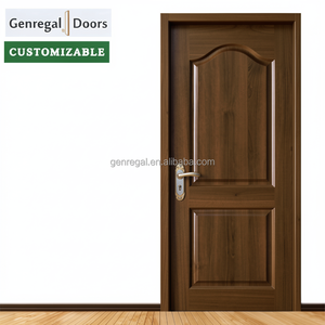 <span class=keywords><strong>Portes</strong></span> battantes intérieures d'hôtel modernes en bois massif avec serrure intelligente, isolation phonique, taille personnalisable - Product Image 2