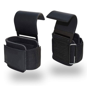 Ganchos de levantamiento de pesas de alta resistencia para flexiones y levantamientos muertos correas de gancho de fitness acolchadas - Product Image 4