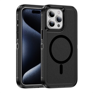 เคสแข็งแบบแม่เหล็กสำหรับ iPhone 16 Pro Max 16 Plus 15 Pro Max 14 1 12 11 ป้องกันการตกกระแทก - Product Image 1