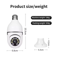 Offre Spéciale Caméra de Surveillance 720 HD Ampoule Connectée WiFi Intérieur Extérieur 360 Degrés