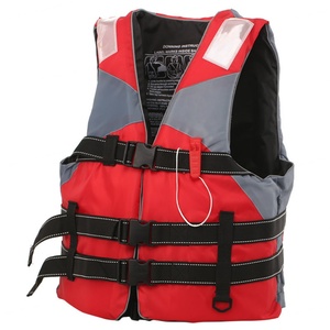 Chaleco Salvavidas Reflectante Rojo para Adultos, 150N de Flotabilidad, Certificado CE, Chaqueta Flotante de Seguridad de Tela Oxford - Product Image 2