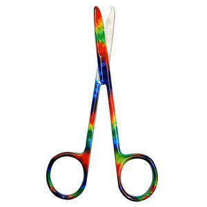 Lame en acier inoxydable de ciseaux de suture de pansement chirurgical enduit multicolore de haute qualité et poignée en acier pour la salle de chirurgie - Product Image 6