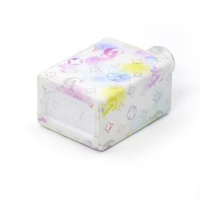 Étiquette mignonne pour flacon de cosmétique, vernis à ongles, parfum, bouteille en verre, film rétractable pour emballage avec impression numérique en gravure sur PET