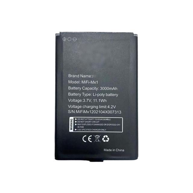 MiFi-MX1 3000mAh Rechargeable Battery for IKU MiFi-MX1 M21H 4G Portable WiFi Battery Wholesale