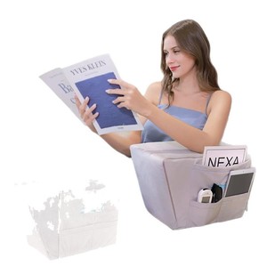 หมอนอ่านหนังสือดูบาโบรูปทรงสี่เหลี่ยมผืนผ้าแบบพกพาพร้อมช่องเก็บของ สำหรับพักผ่อนในออฟฟิศหรือบนเตียง - Product Image 5