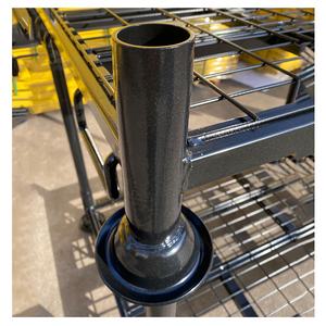 Heavy duty מתכת לערום מסגרות משטחי מחסן כלים ציוד stackable מדפי - Product Image 6