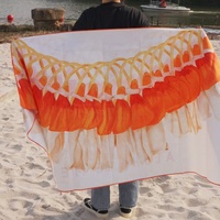 Grande serviette de plage imprimée florale, sac de voyage, microfibre premium compressée, séchage rapide, antimicrobienne, écologique, sans sable pour enfants