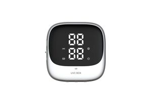 2000mah usb type-c rechargeable led <b>clock</b> display <b>hands</b>-free wave sensor induction open cover 3 in1 toothbrush sanitizers holder - Product Image 5