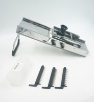 Alat dapur Mandoline, alat pengiris buah bawang putih kentang Multifungsi Stainless Steel baja tahan karat dapat disesuaikan