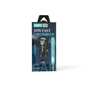 Chargeur de voiture ANSTY 18W Type-C à charge rapide pour appareils numériques - Product Image 2