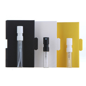 <b>Mini</b> 1ml 2ml Empty Test Tube <b>Spray</b> Pump <b>Bottle</b> Portable Sample Glass Perfume Sprayer <b>Bottle</b> With Paper Gift Card - Product Image 4