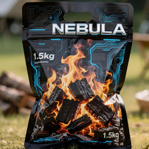 कस्टम लोगो मुद्रित नमी-प्रूफ बड़े चारकोल जिपर टॉप हैंडल के साथ खड़े हो जाते हैं - Product Image 1