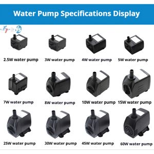 Pompa ad Acqua Sommersa Regolabile di Piccole Dimensioni per Acquario Fontana Laghetto Pompa Sommersa Ultra Silenziosa - Product Image 3