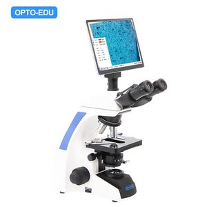 <span class=keywords><strong>Microscope</strong></span> vidéo binoculaire LED OPTO-EDU A33.1502 avec écran tactile LCD LED et USB, grossissement grossier et fin coaxial - Product Image 3
