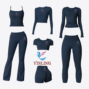 Nuovo Set di Abbigliamento Yoga <span class=keywords><strong>per</strong></span> Donne, Tuta Elastica <span class=keywords><strong>per</strong></span> <span class=keywords><strong>Palestra</strong></span> e Fitness all'Aperto, Comodo Body <span class=keywords><strong>per</strong></span> Yoga - Product Image 5