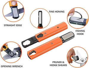 Outil de <span class=keywords><strong>jardinage</strong></span> de poche polyvalent pour aiguiser les couteaux Ciseaux à haies Ciseaux Hache Hachette <span class=keywords><strong>Machette</strong></span> Tondeuse à gazon - Product Image 6