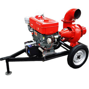 משאבת מים השקיה דיזל אדומה 8 אינץ' זרימה 350m3/h קיבולת גדולה משאבת ביוב עירונית - Product Image 2