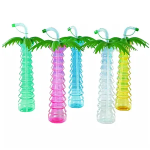 Vaso transparente Biodegradable para fiesta, fabricante de vasos de patio, vaso de vidrio parpadeante largo, novedad