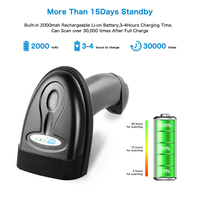 Lecteur de codes-barres filaire mains libres Netum NT-1228BL, scanner de codes QR 2D, scanner QR sans fil Ble, scanner de codes-barres portable