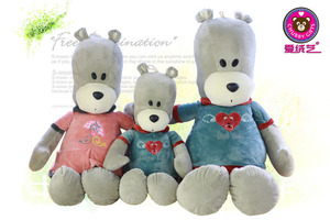 Vente en gros d'animaux en peluche rose <span class=keywords><strong>castor</strong></span> de mer rouge avec fleur jouets de machine à griffes écologiques de 8 pouces - Product Image 6