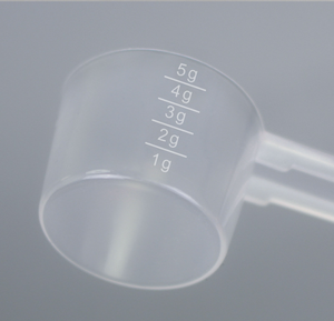 Cuillère doseuse jetable en plastique PP blanc 5g pour lait en poudre, thé, sel, fond plat rond, médicaments - Product Image 5