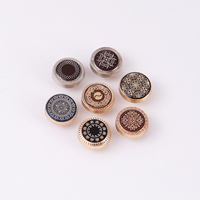 Boutons-pression en métal de qualité supérieure pour costumes, alliage de zinc durable avec finition lisse