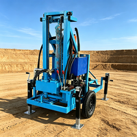 MIKTON MKD-150 – Foreuse hydraulique diesel portable pour puits d'eau, profondeur max. 180 m, pompe à moteur, structure simple, faible taux de défaillance, facile à utiliser
