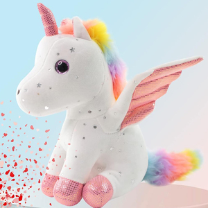 Unicorno peluche simpatico regalo per ragazze 3-8 anni ali morbide unicorno decorazioni per bambini bambini peluche <span class=keywords><strong>personaggi</strong></span> dei cartoni animati - Product Image 3