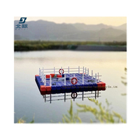Plateforme de pêche en plastique HDPE quai flottant modulaire pour bateau Jetski bateau à moteur Aquaculture ponton pont Cubes